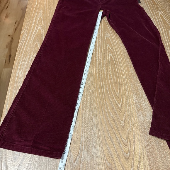 Ideology Corduroy Pants Jeans Women’s Size 10 Low Rise Burgundy Straight Leg NWT - Picture 12 of 15